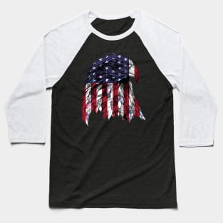 Eagle American Flag TShirt Cool Retro Vintage 4th July Baseball T-Shirt